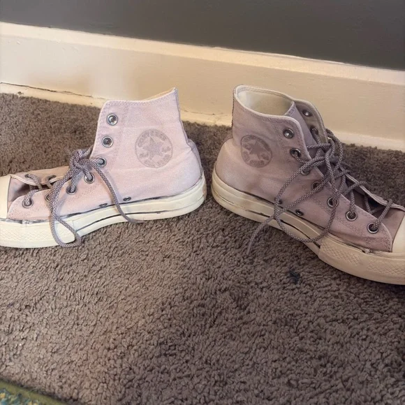 Converse Chuck Taylor All Star High‎ Tops | Women’s 8 | Light Lavender - Picture 5 of 8